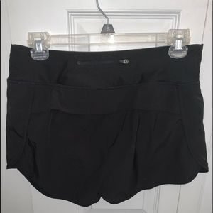 Black athletic shorts